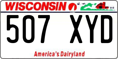 WI license plate 507XYD