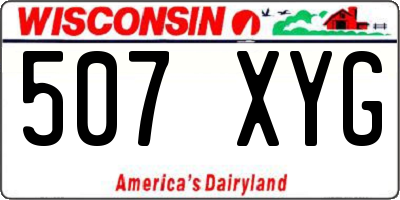 WI license plate 507XYG