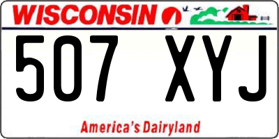 WI license plate 507XYJ