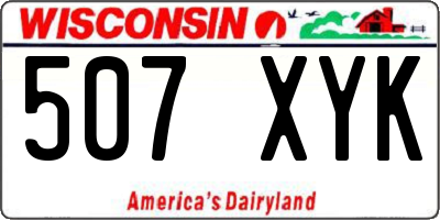 WI license plate 507XYK