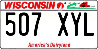 WI license plate 507XYL
