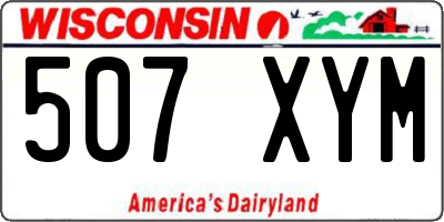WI license plate 507XYM
