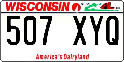 WI license plate 507XYQ