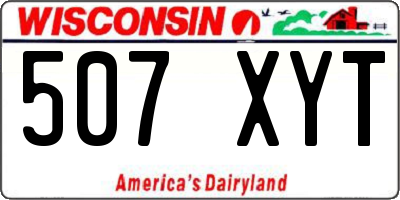 WI license plate 507XYT