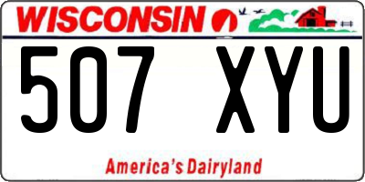 WI license plate 507XYU