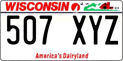 WI license plate 507XYZ