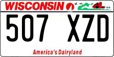 WI license plate 507XZD
