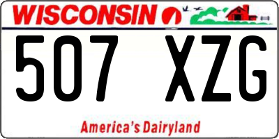 WI license plate 507XZG