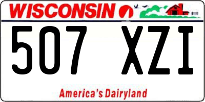WI license plate 507XZI