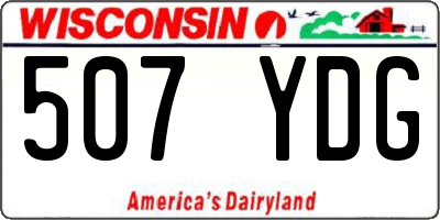 WI license plate 507YDG