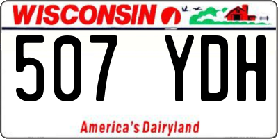 WI license plate 507YDH