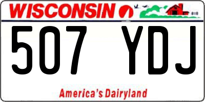 WI license plate 507YDJ
