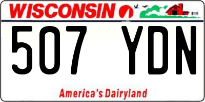 WI license plate 507YDN