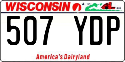 WI license plate 507YDP