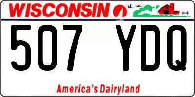 WI license plate 507YDQ