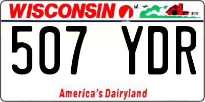 WI license plate 507YDR