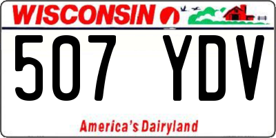 WI license plate 507YDV