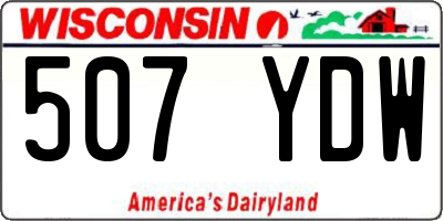 WI license plate 507YDW