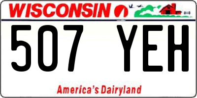 WI license plate 507YEH