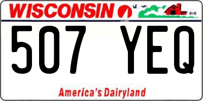 WI license plate 507YEQ