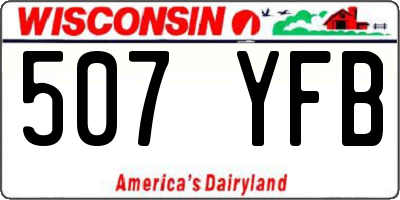 WI license plate 507YFB