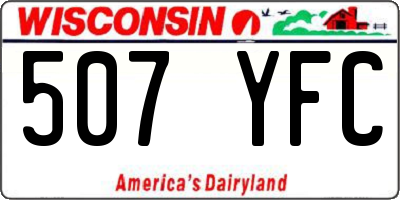 WI license plate 507YFC