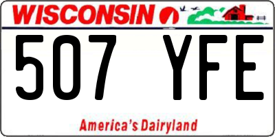 WI license plate 507YFE
