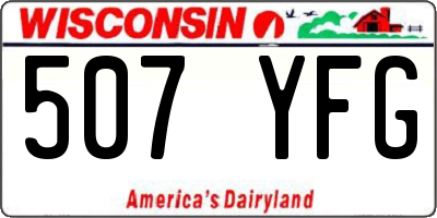 WI license plate 507YFG