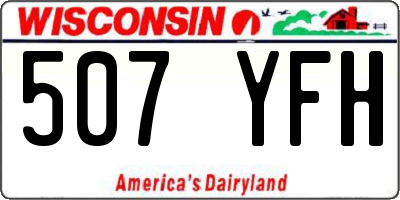WI license plate 507YFH
