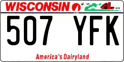 WI license plate 507YFK