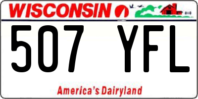 WI license plate 507YFL