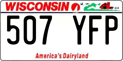 WI license plate 507YFP
