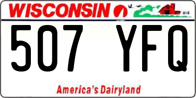 WI license plate 507YFQ