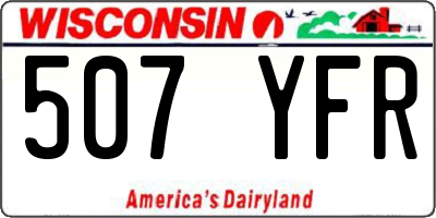 WI license plate 507YFR