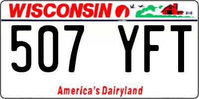 WI license plate 507YFT