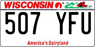 WI license plate 507YFU