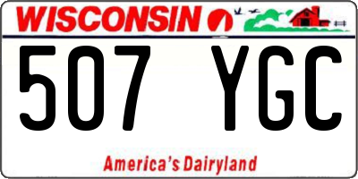 WI license plate 507YGC
