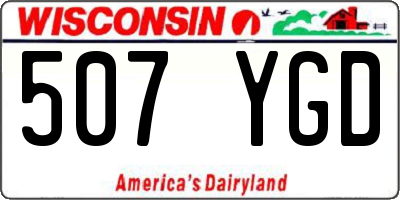 WI license plate 507YGD