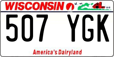 WI license plate 507YGK