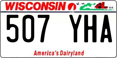 WI license plate 507YHA