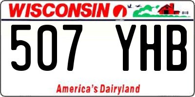 WI license plate 507YHB