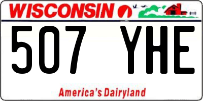 WI license plate 507YHE
