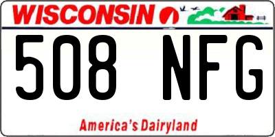 WI license plate 508NFG