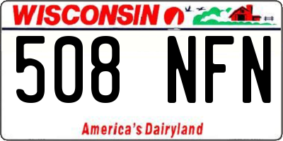 WI license plate 508NFN