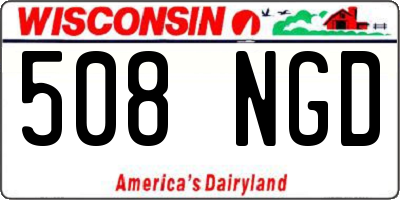 WI license plate 508NGD