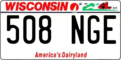 WI license plate 508NGE