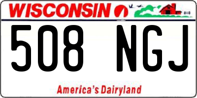 WI license plate 508NGJ
