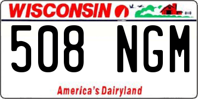 WI license plate 508NGM