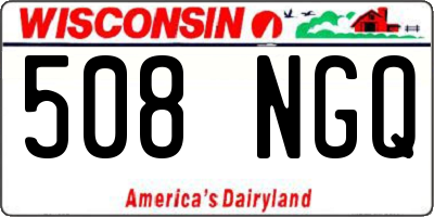 WI license plate 508NGQ
