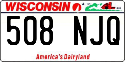 WI license plate 508NJQ